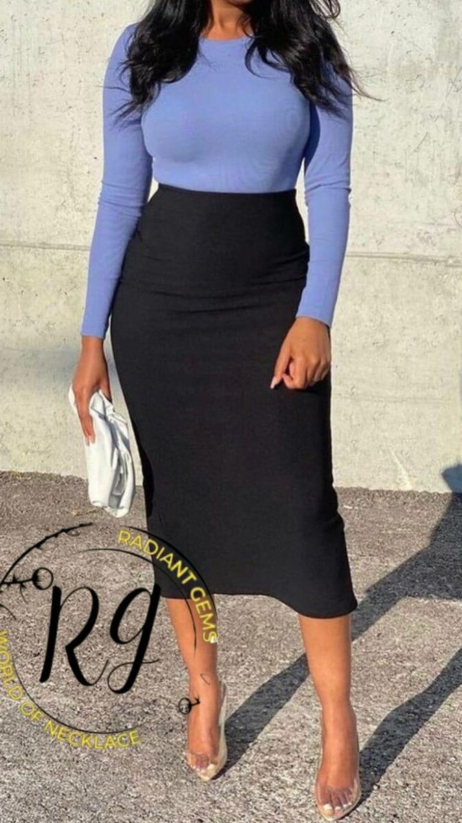 Jupe Crayon Élégante Noire