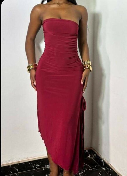 Robe élégante sans bretelles