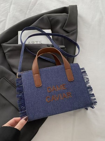 Sac bandoulière en jean tendance