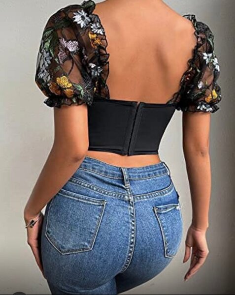 Top en dentelle pour femmes