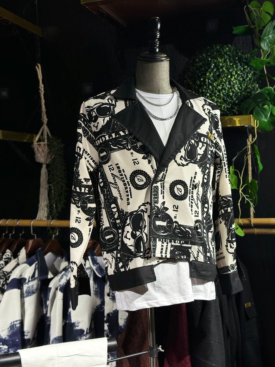 Blouson imprimé rétro