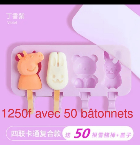 Moule à Glace Silicone Animaux