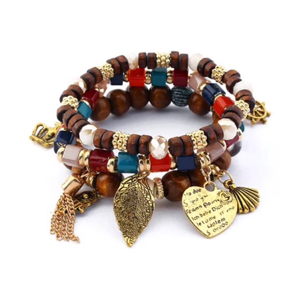 Bracelet bohème multicouche