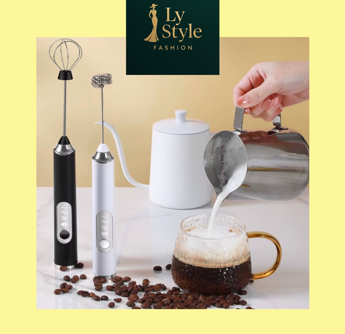 Mousseur à Lait Électrique