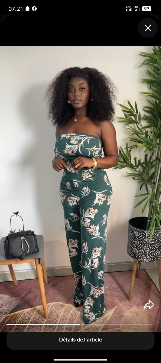 Combinaison florale tendance