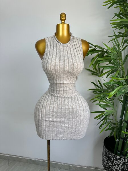 Robe moulante en tricot