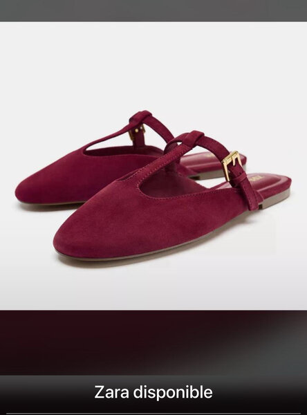 Sandales en daim bordeaux