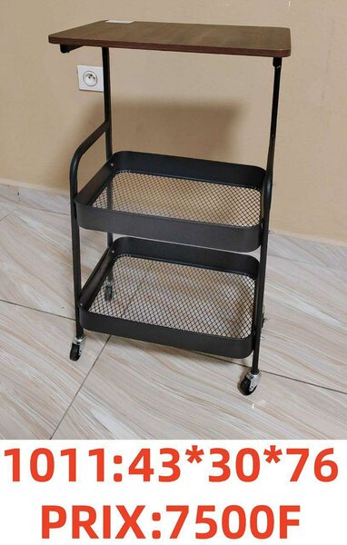 Chariot de service noir