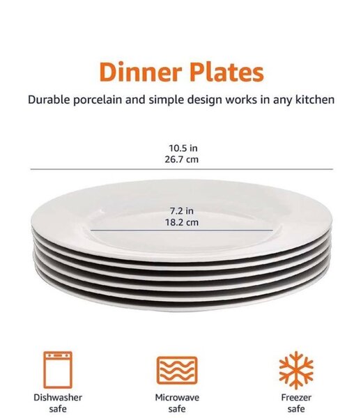 Assiettes en porcelaine durable