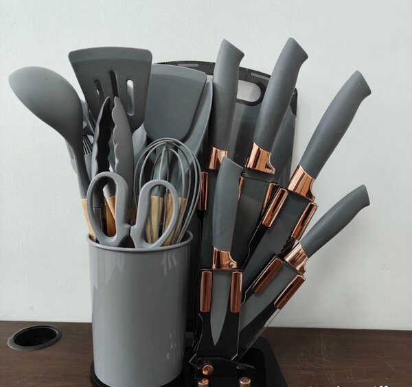 Ensemble d'ustensiles de cuisine en silicone