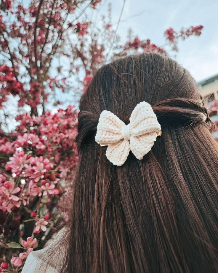 Barrette Papillon Crochet