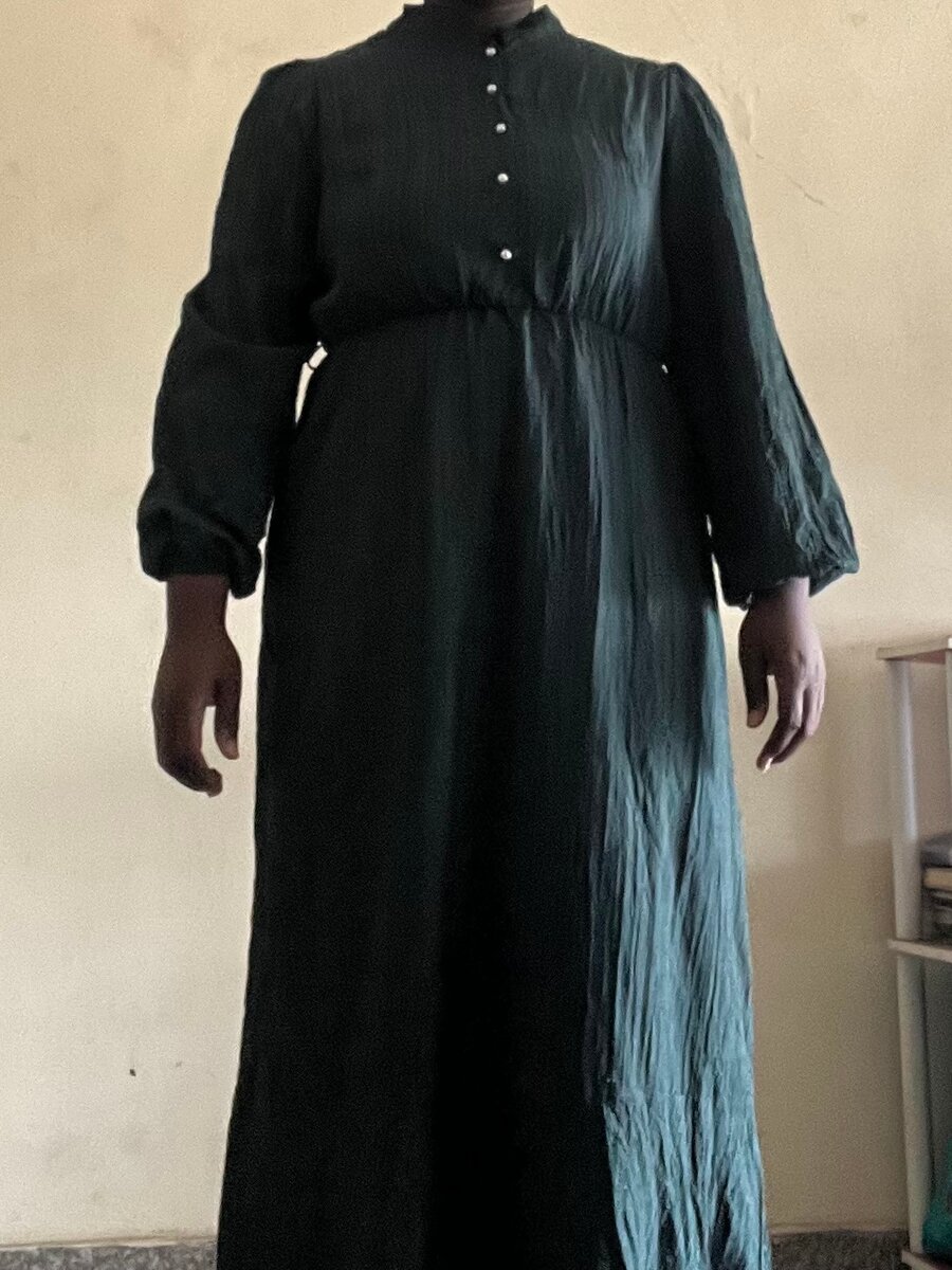 Robe longue verte élégante