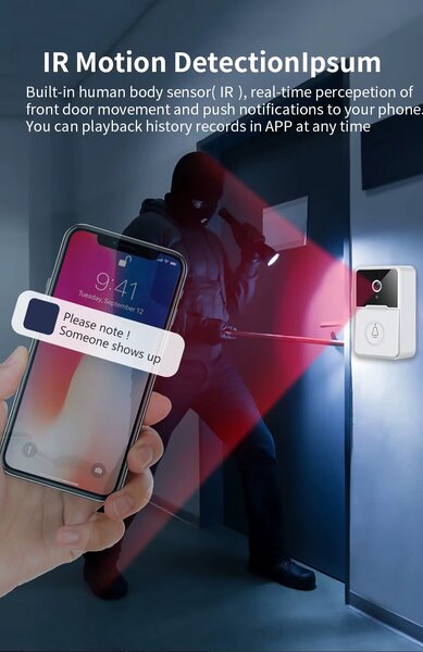 Caméra de Sécurité IR Sans Fil