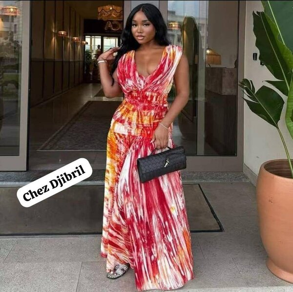 Robe élégante imprimée