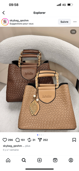 Sac à main élégant en cuir