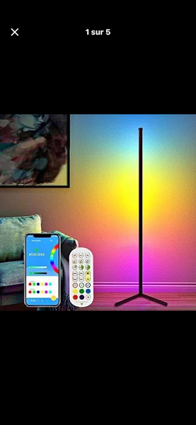 Lampe LED RVB Multicolore