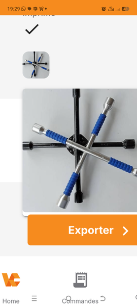 Clé à bras en étoile pour démontage