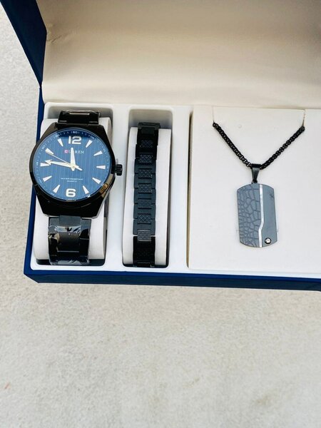 Montre Homme avec Bracelet et Collier