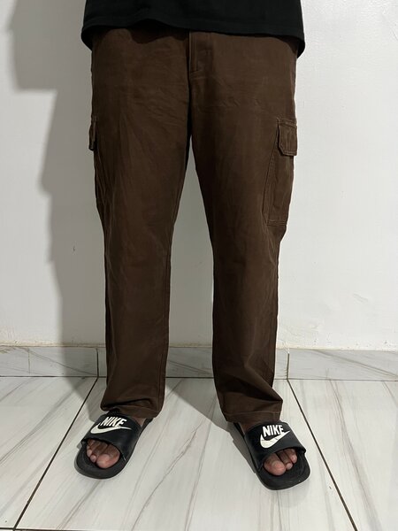 Pantalon cargo marron homme