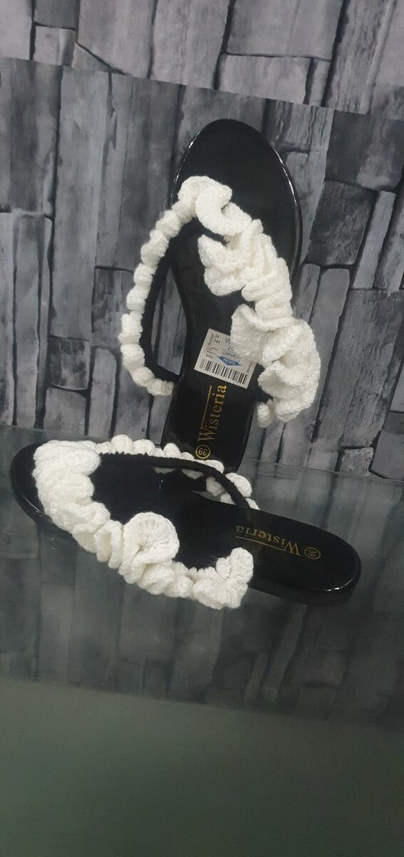 Tongs élégantes en crochet