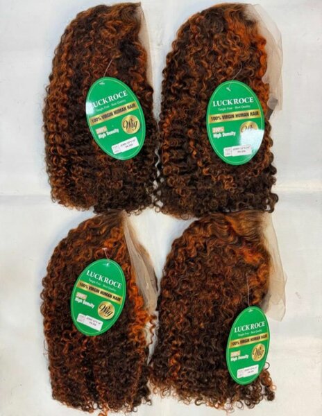 Perruque bouclée 100% naturelle