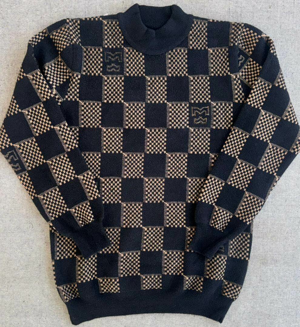 Pulls en laine patchwork