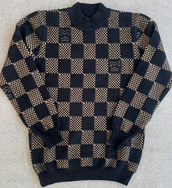 Pulls en laine patchwork