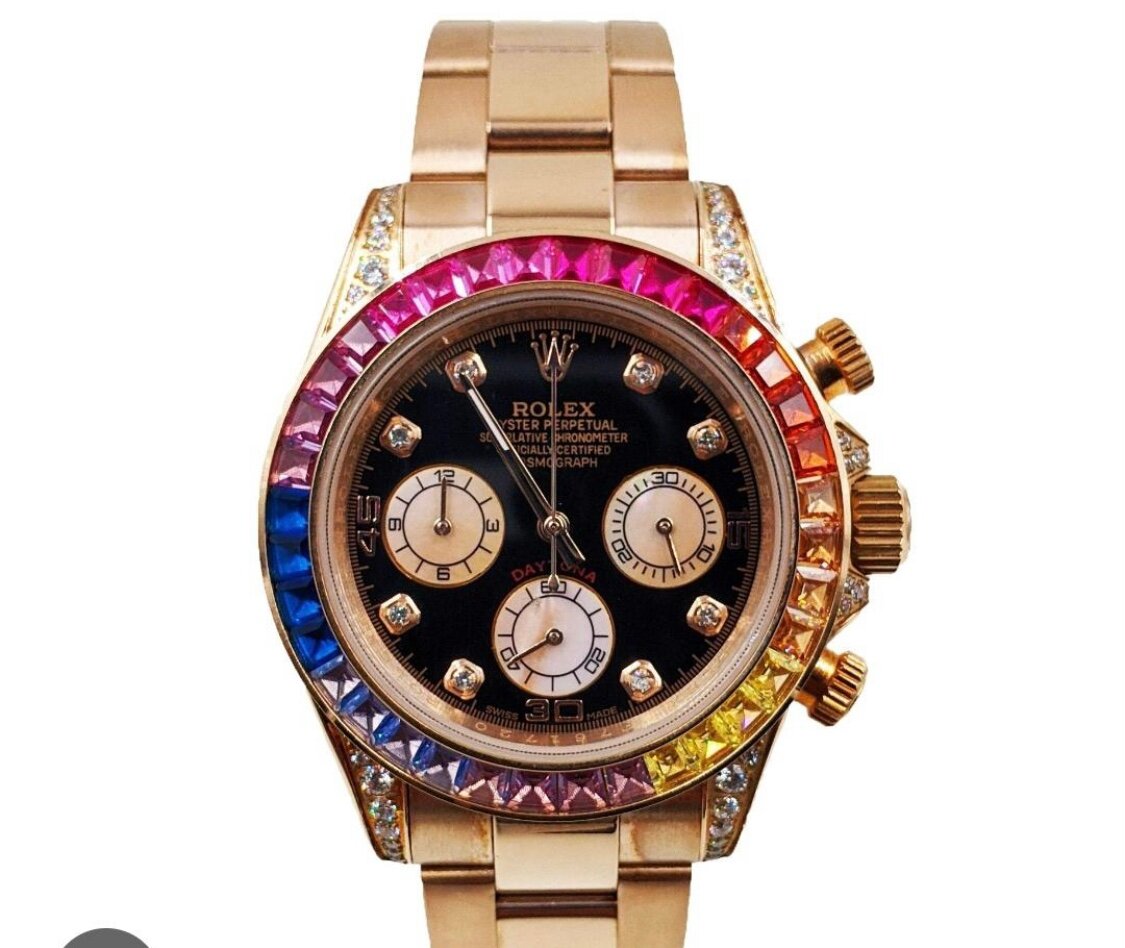 Montre de luxe en or multicolore