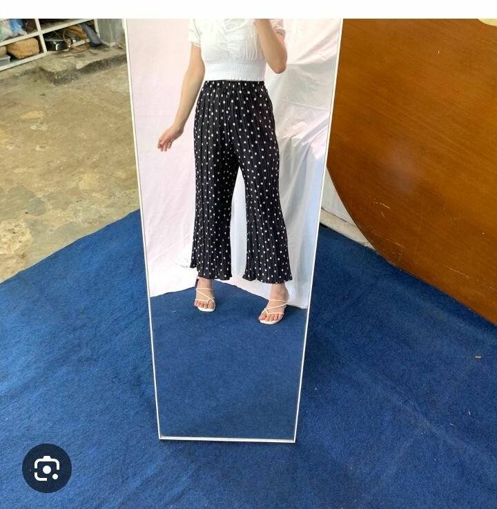 Pantalon femme à pois chic