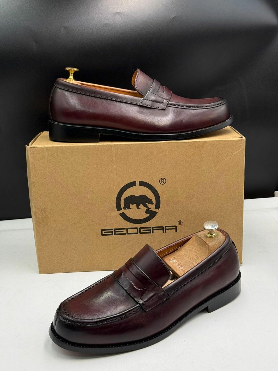 Mocassins élégants en cuir