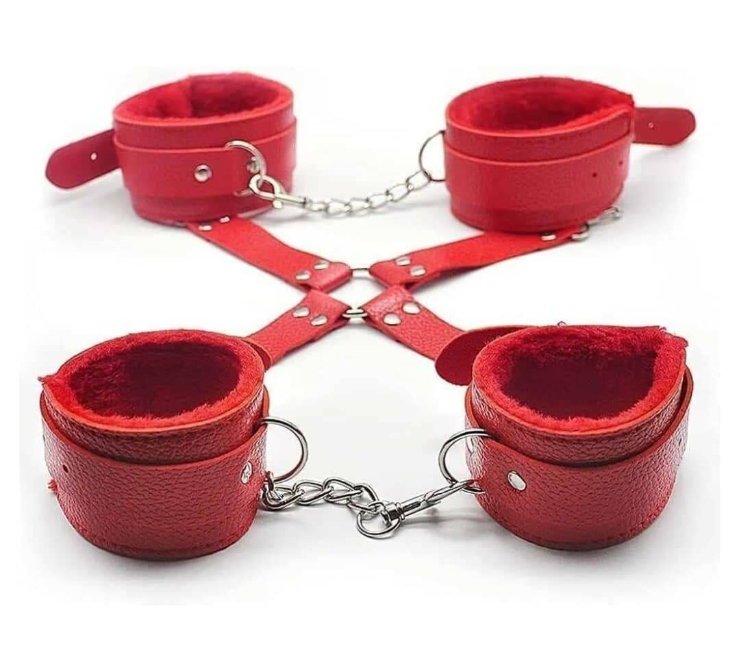 Ensemble BDSM Rouge 10 pièces