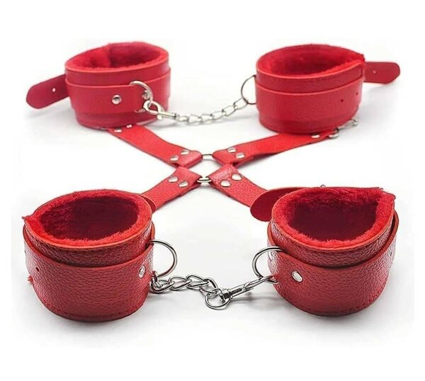 Ensemble BDSM Rouge 10 pièces