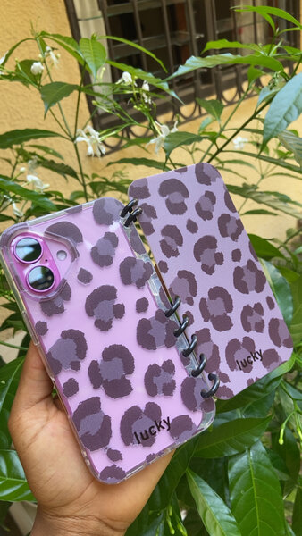 Étui iPhone Léopard Rose