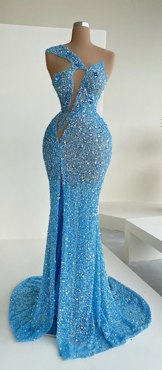 Robe de soirée glamour pailletée