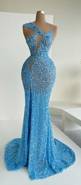 Robe de soirée glamour pailletée