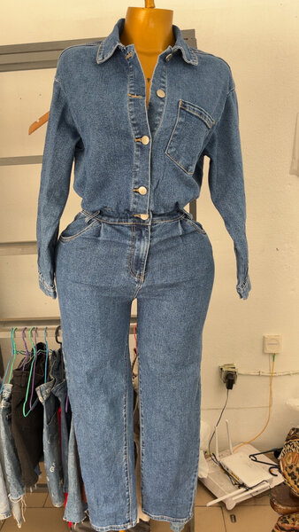 Combinaison en jean pour femme