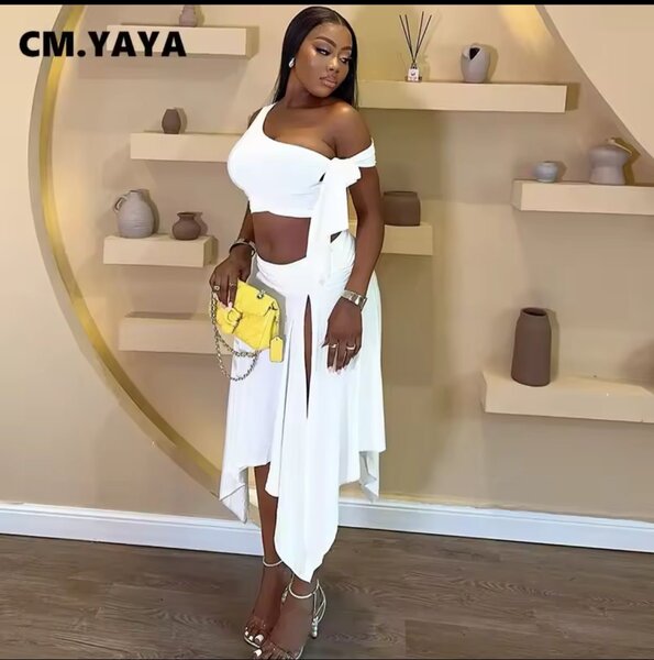 Ensemble blanc chic soirée