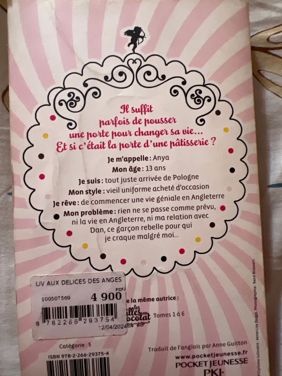 Aux Délices des Anges Book