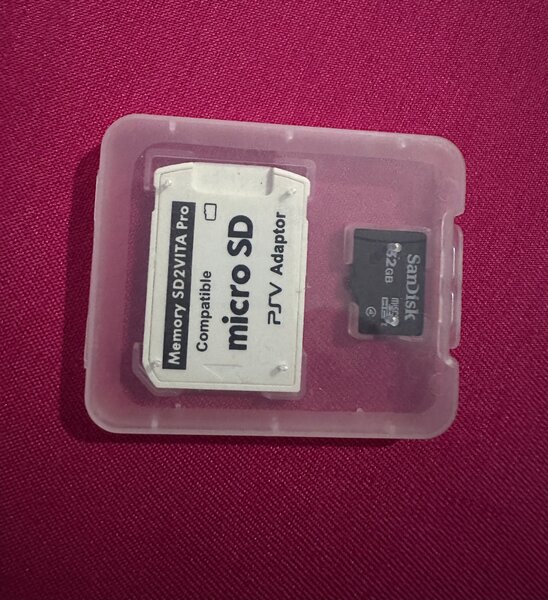 Adaptateur Sd2vita + carte sd