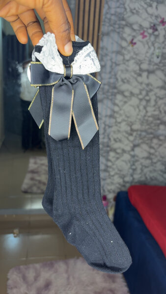 Chaussettes élégantes avec nœud