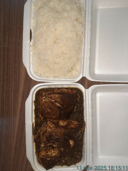 Poisson frit et sauce