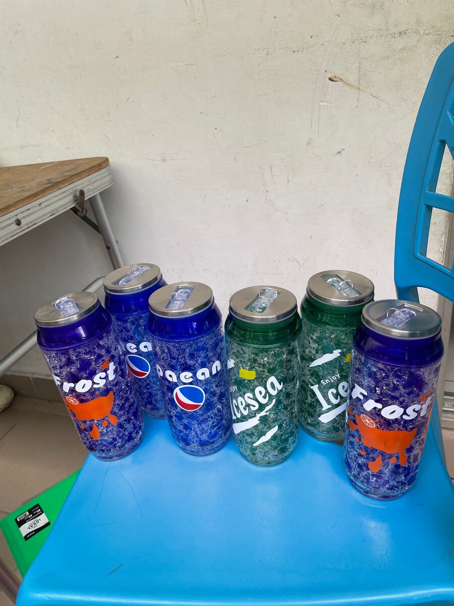 Verres réfrigérants à paille