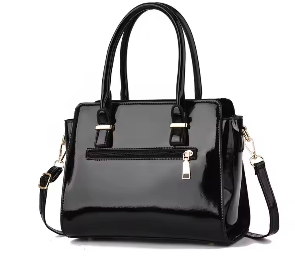 Sac à main en cuir verni