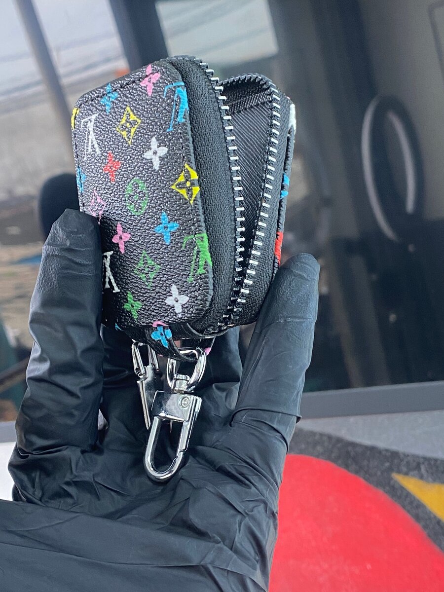 Porte-clés étui en cuir