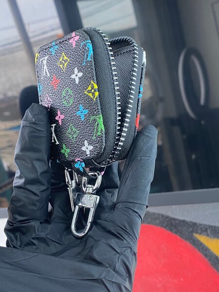 Porte-clés étui en cuir