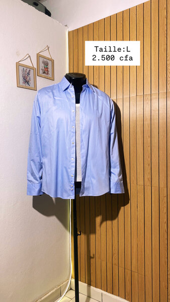 Chemise bleue classique L