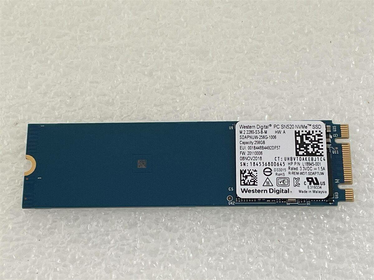 SSD M.2 NVMe 256GB Western Digital