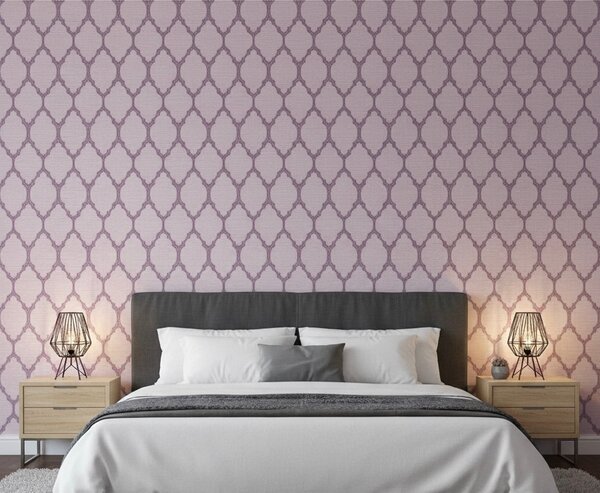 Papier peint géométrique violet