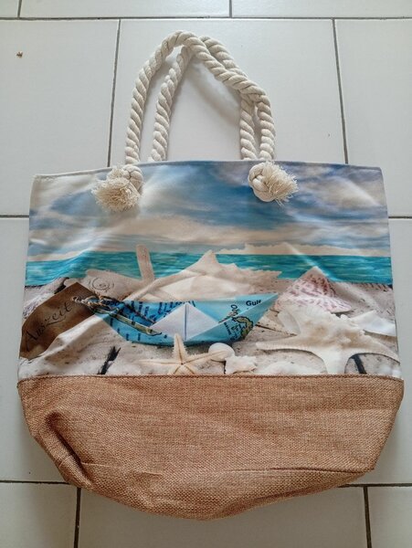 Sac de plage à cordes élégant