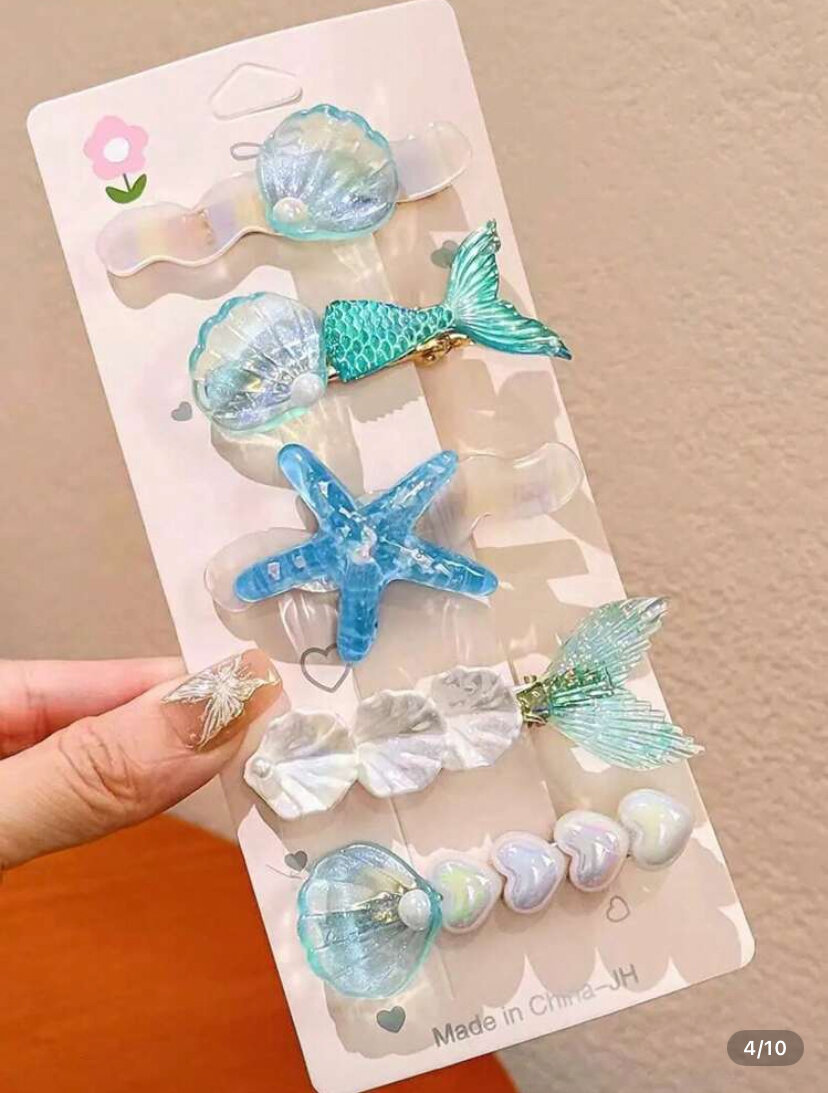 Épingles à cheveux florales colorées